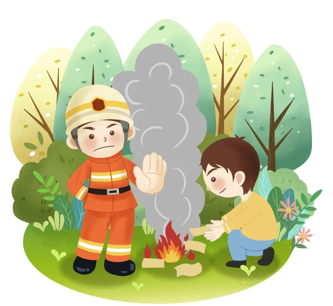 5_森林防火注意事项卡通扁平元素插画.jpg