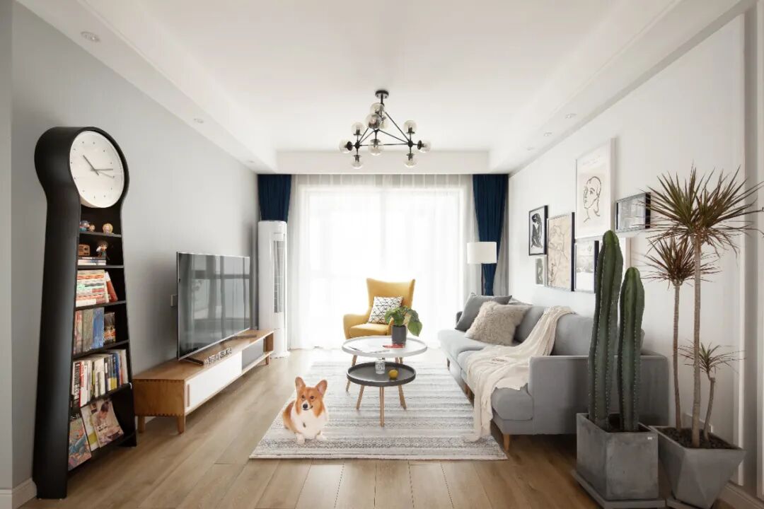 104m²简约温馨北欧风三居，进门的那一刻就被暖到了，超有爱的小家！