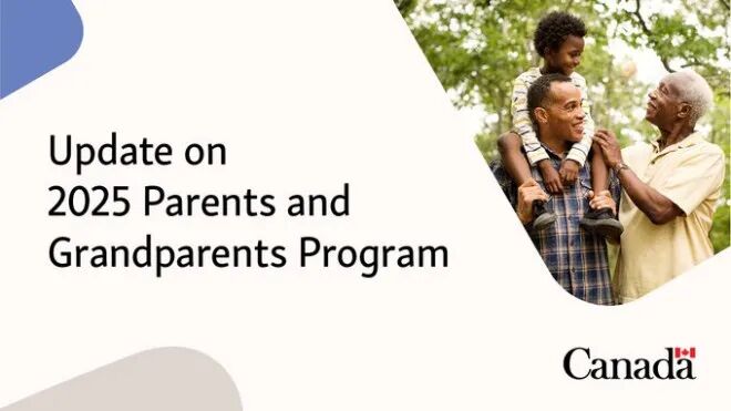 Text: Update on 2025 Parents and Grandparents Program