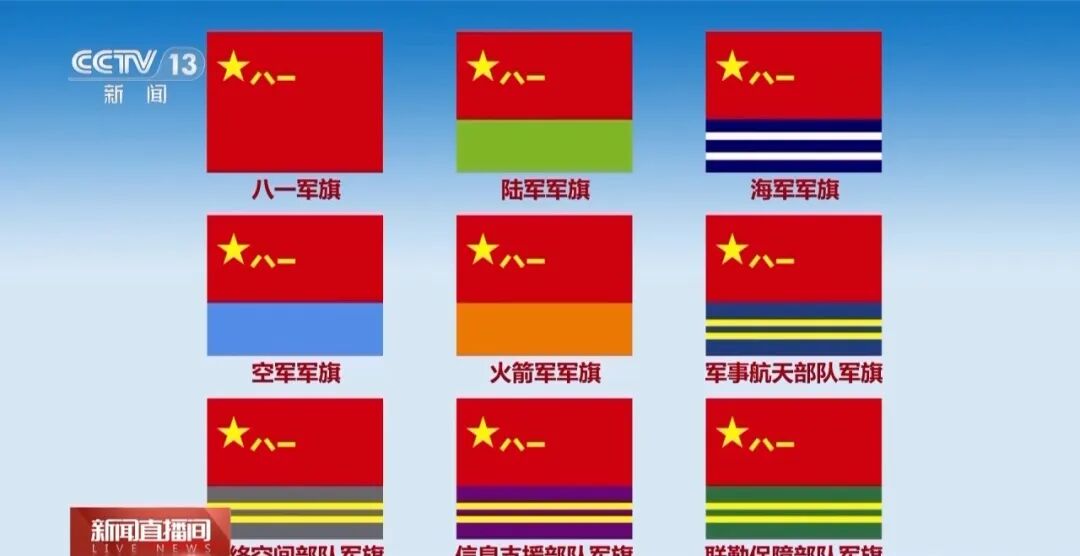这些旗帜即将亮相阅兵现场