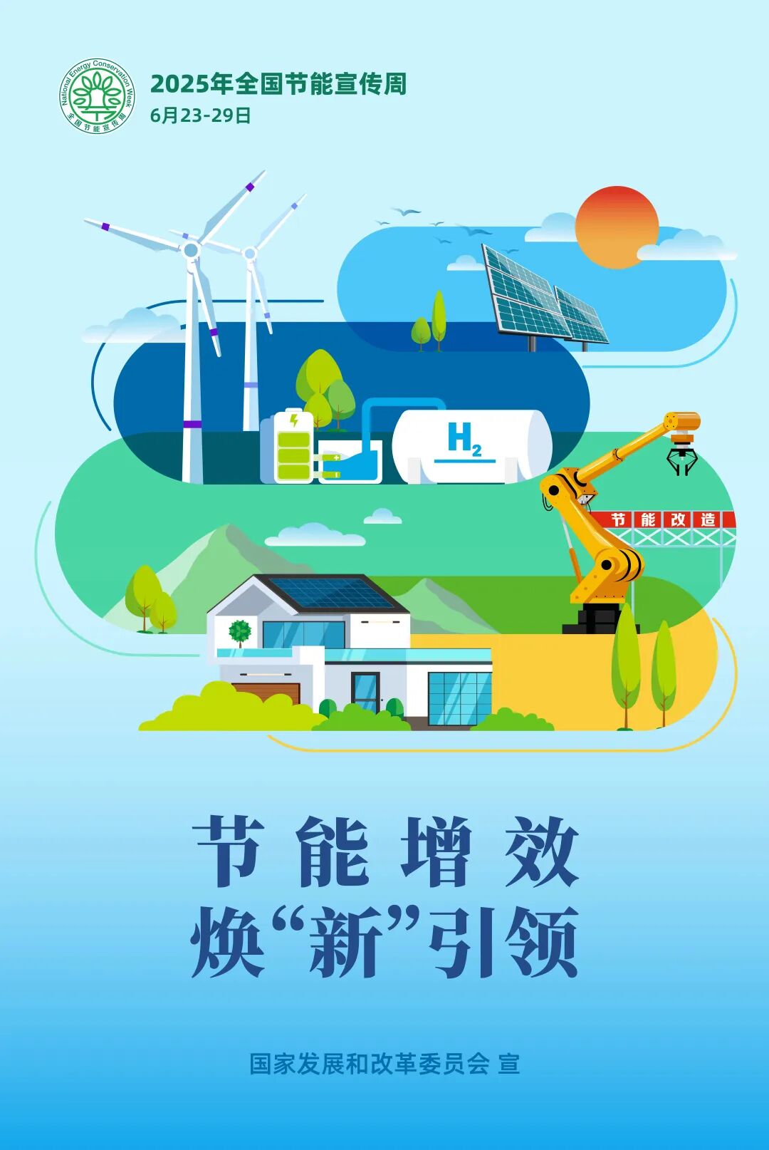 【全国节能宣传周】节能增效，焕“新”引领！主题海报来了(图3)