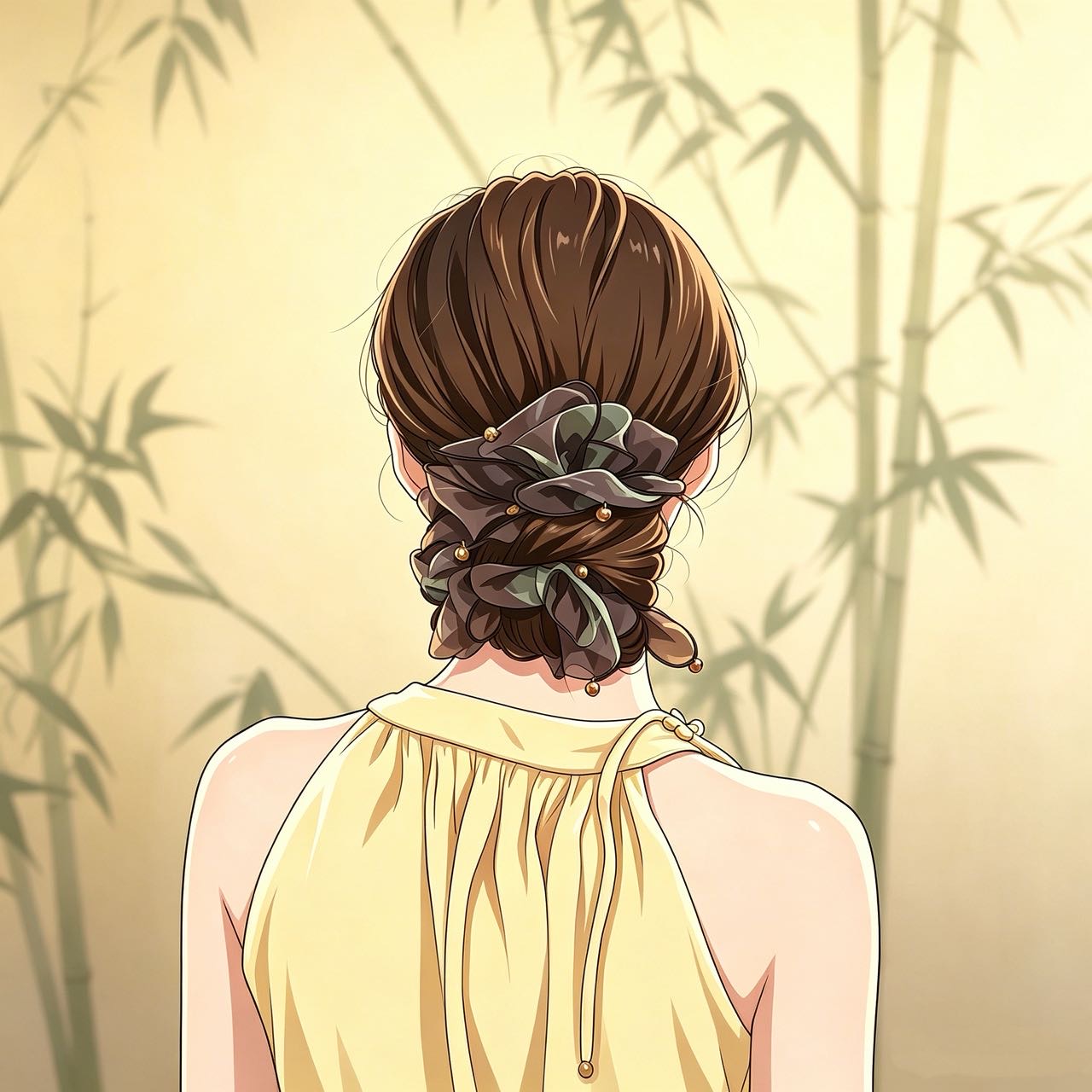 蕊蕊爱盘发.