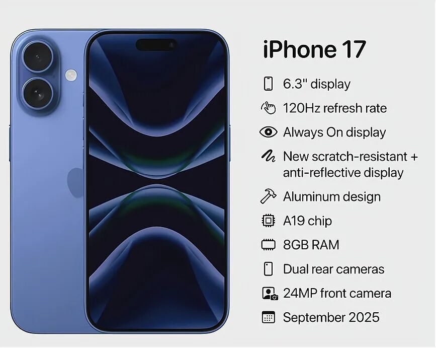 iPhone17全新曝光，终于大变样