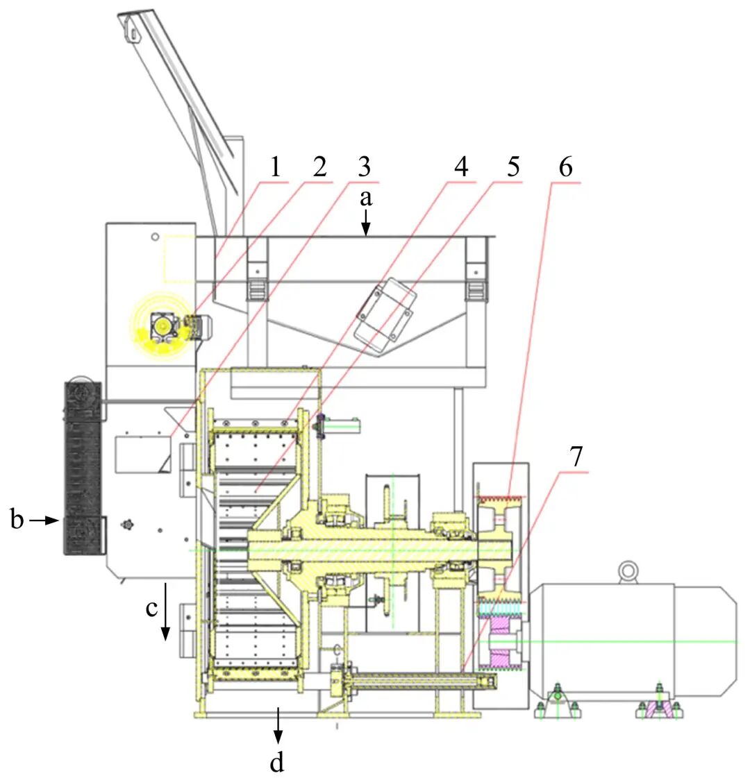南京金順重工對雙動刀環式刨片機分料裝置結構設計與仿真分析