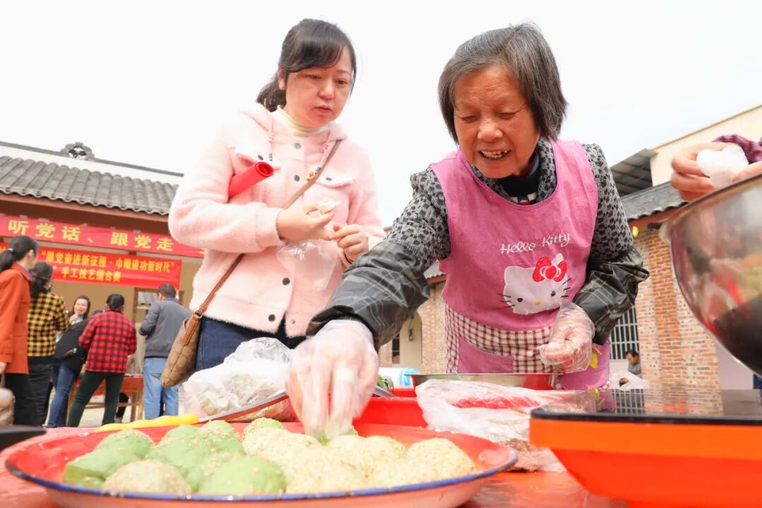 2024融安文旅年系列活动艾粑粑手工技艺谁厉害这场擂台赛上见真章