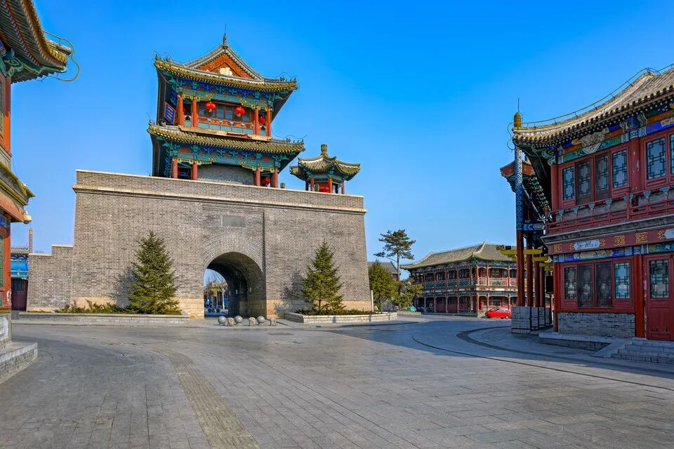 山海关古城介绍,全景图,景区_大山谷图库