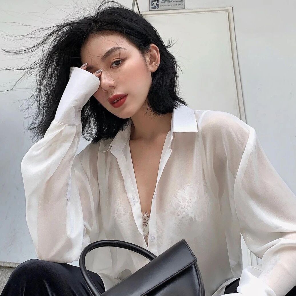 姐姐系短发，知性优雅