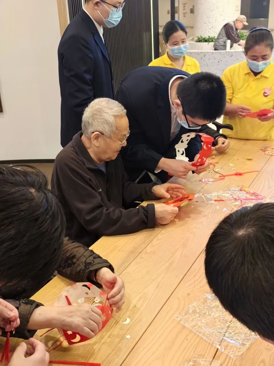 学生寒假志愿活动掠影