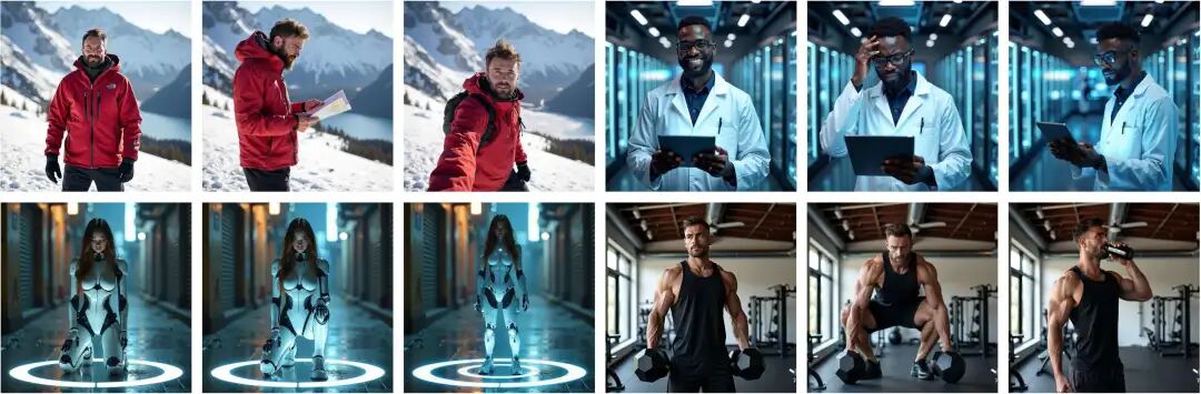 在固定背景下生成一致的角色