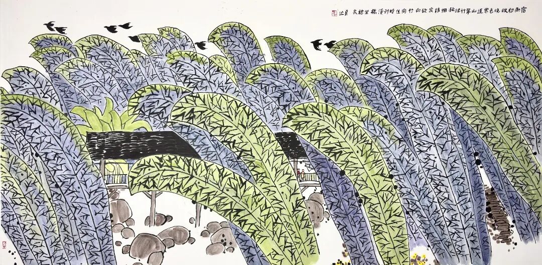 97 x197（c m）《溪桥听泉》.jpg