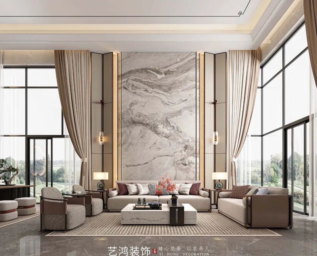 艺鸿案例丨新天半山1200㎡别墅全案落地，三代同堂的理想生活(图11)