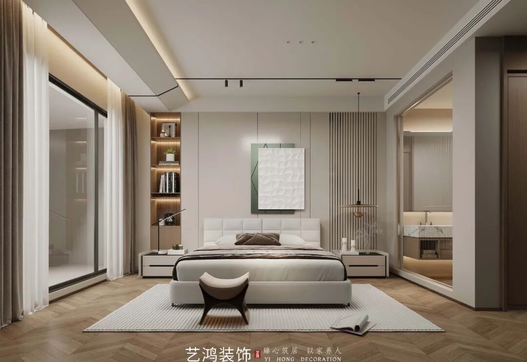 艺鸿案例丨新天半山1200㎡别墅全案落地，三代同堂的理想生活(图15)