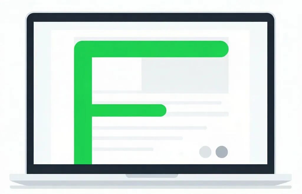 F型视觉动线示意图