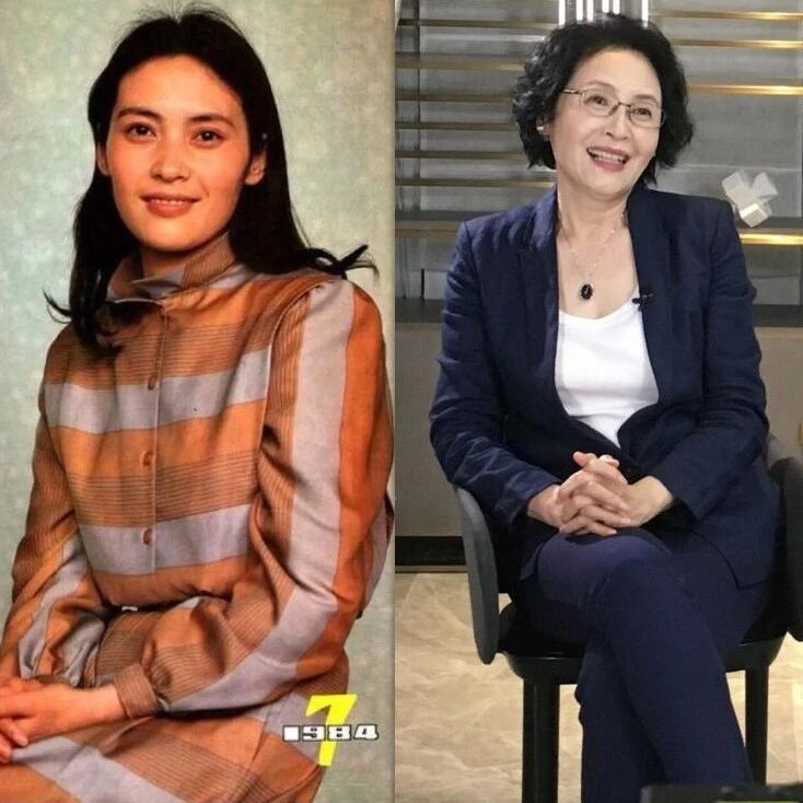 看69岁宋晓英的打扮,我发现:衣穿正肩+及踝裙,短发露脖更年轻