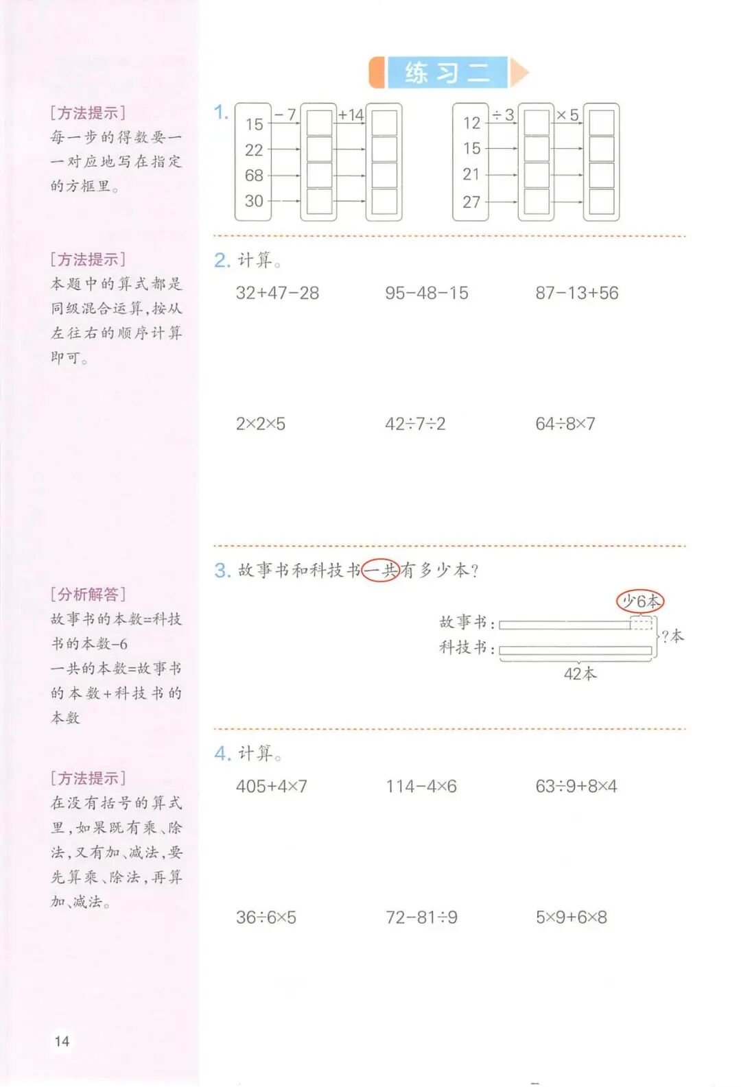 2025年三年级上册人教版数学《第二单元预习笔记》（共24页），电子版可下载打印