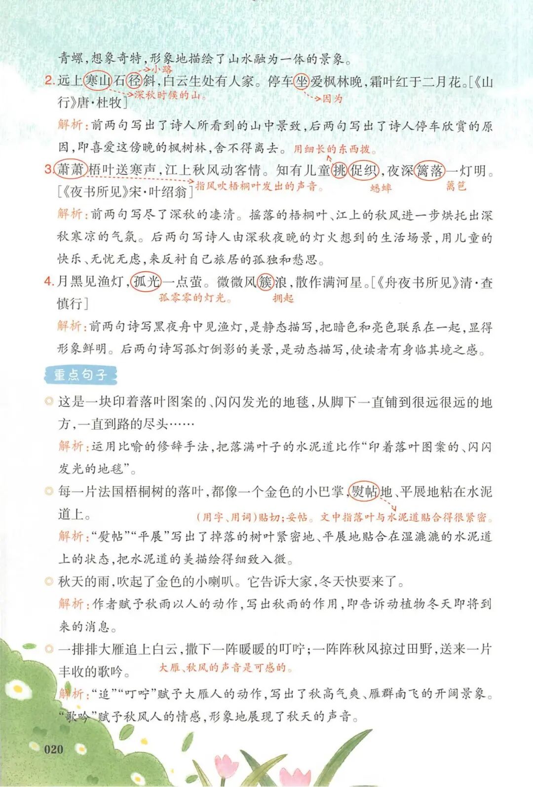 2025年三年级上册语文《第二单元预习笔记》（共23页），电子版可下载打印