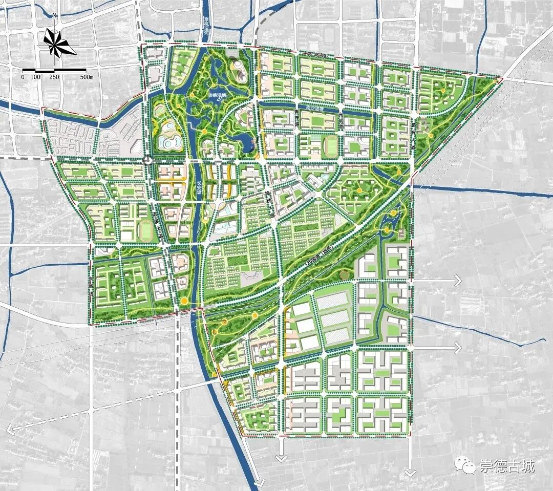 而崇福以横街为中心,还原崇德古城面貌.