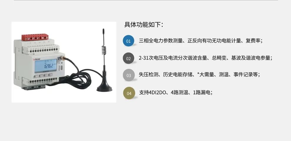 安科瑞多種通訊方式可選擇的電力物聯網儀表