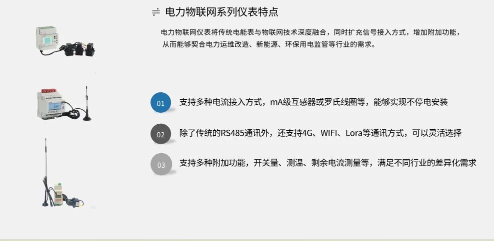 安科瑞多種通訊方式可選擇的電力物聯網儀表