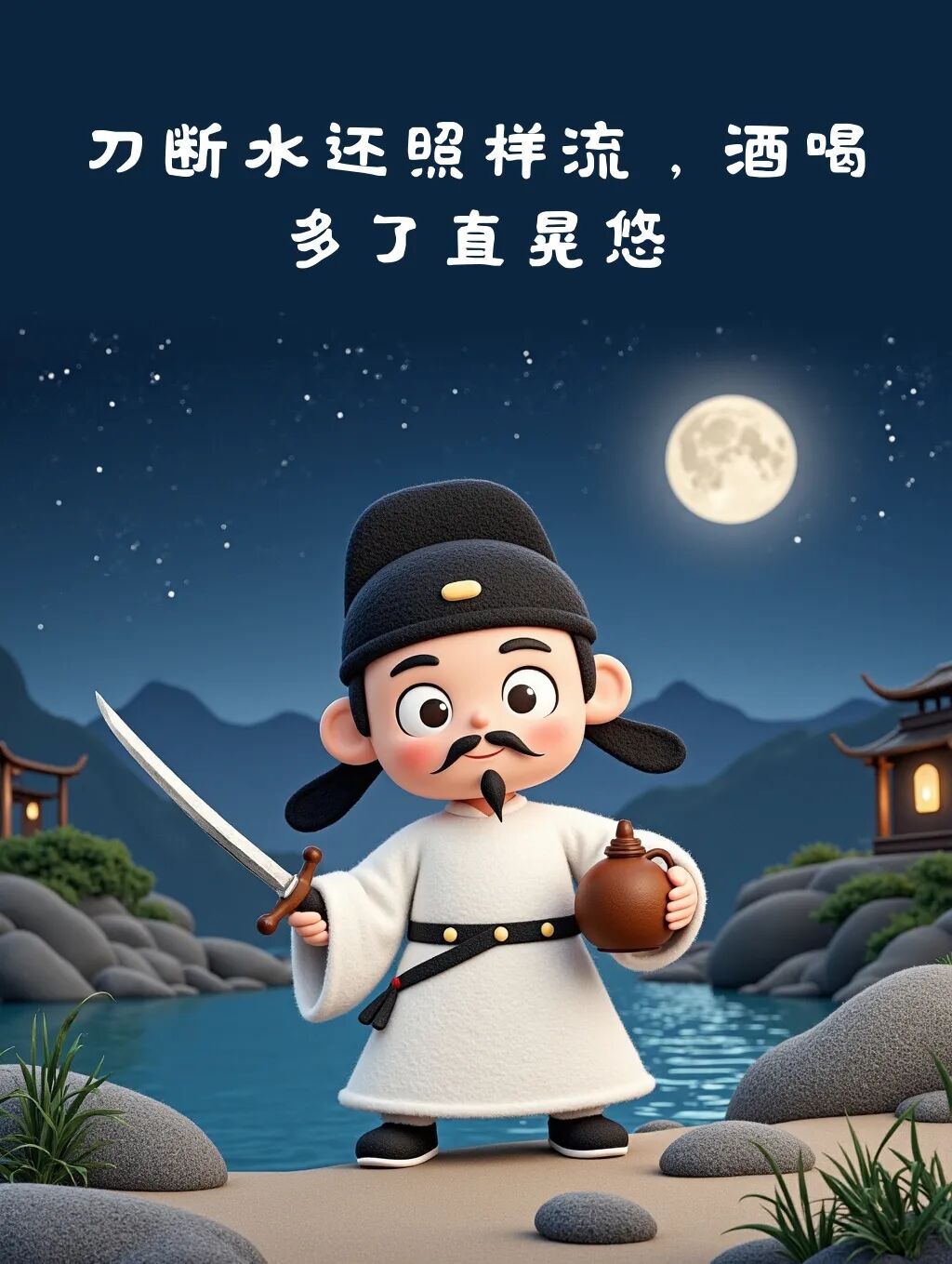 "偷一句李白的诗,去爆笑你的朋友圈"