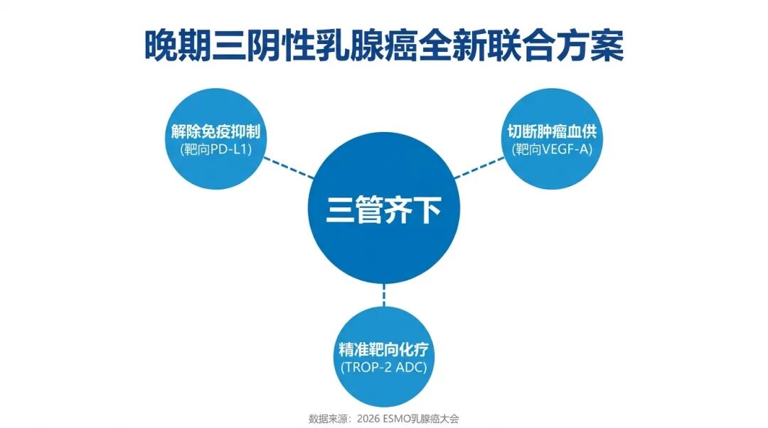 晚期三阴性乳腺癌全新联合方案机制图