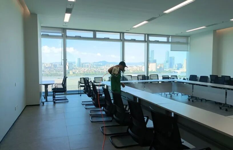 优吸环保实力呈现！【广交会大厦】除甲醛大型工程，筑就除甲醛工程新典范！