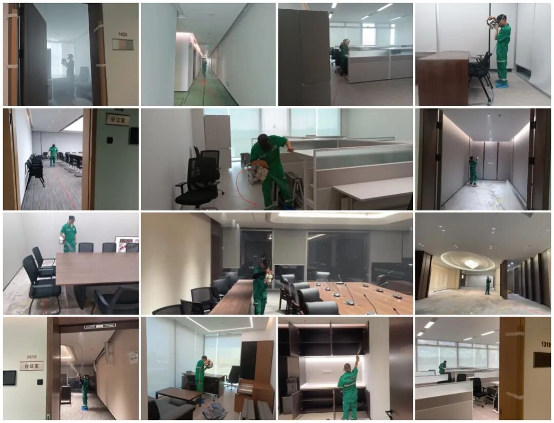 优吸环保实力呈现！【广交会大厦】除甲醛大型工程，筑就除甲醛工程新典范！