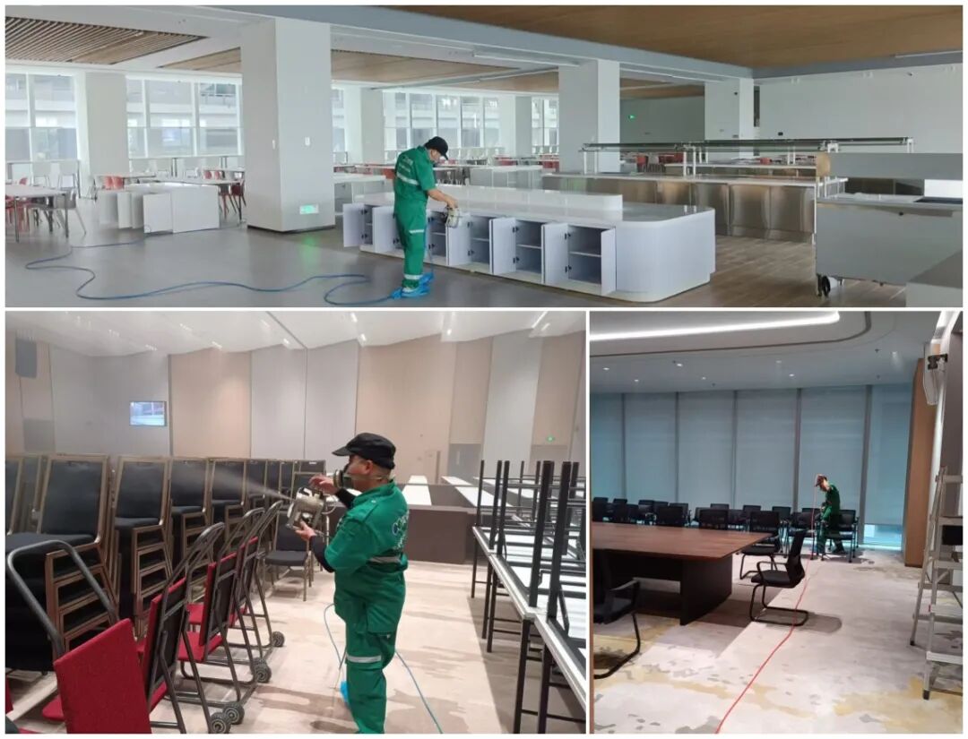 优吸环保实力呈现！【广交会大厦】除甲醛大型工程，筑就除甲醛工程新典范！