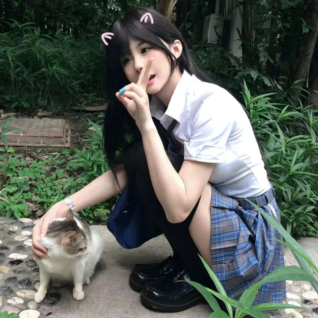 一眼心动的jk女生头像