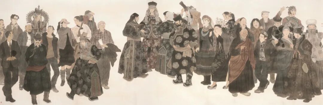 民族政策宣传月丨内蒙古美术馆馆藏作品赏析——铸牢中华民族共同体意识（一） 第12张