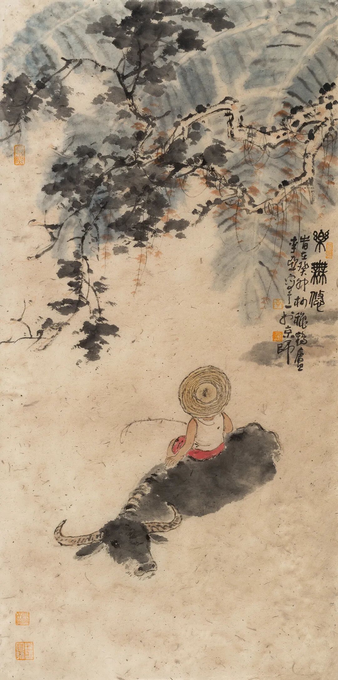 李亚的笔下牛不仅生动有趣,更是一种精神的象征,一种品质的楷模