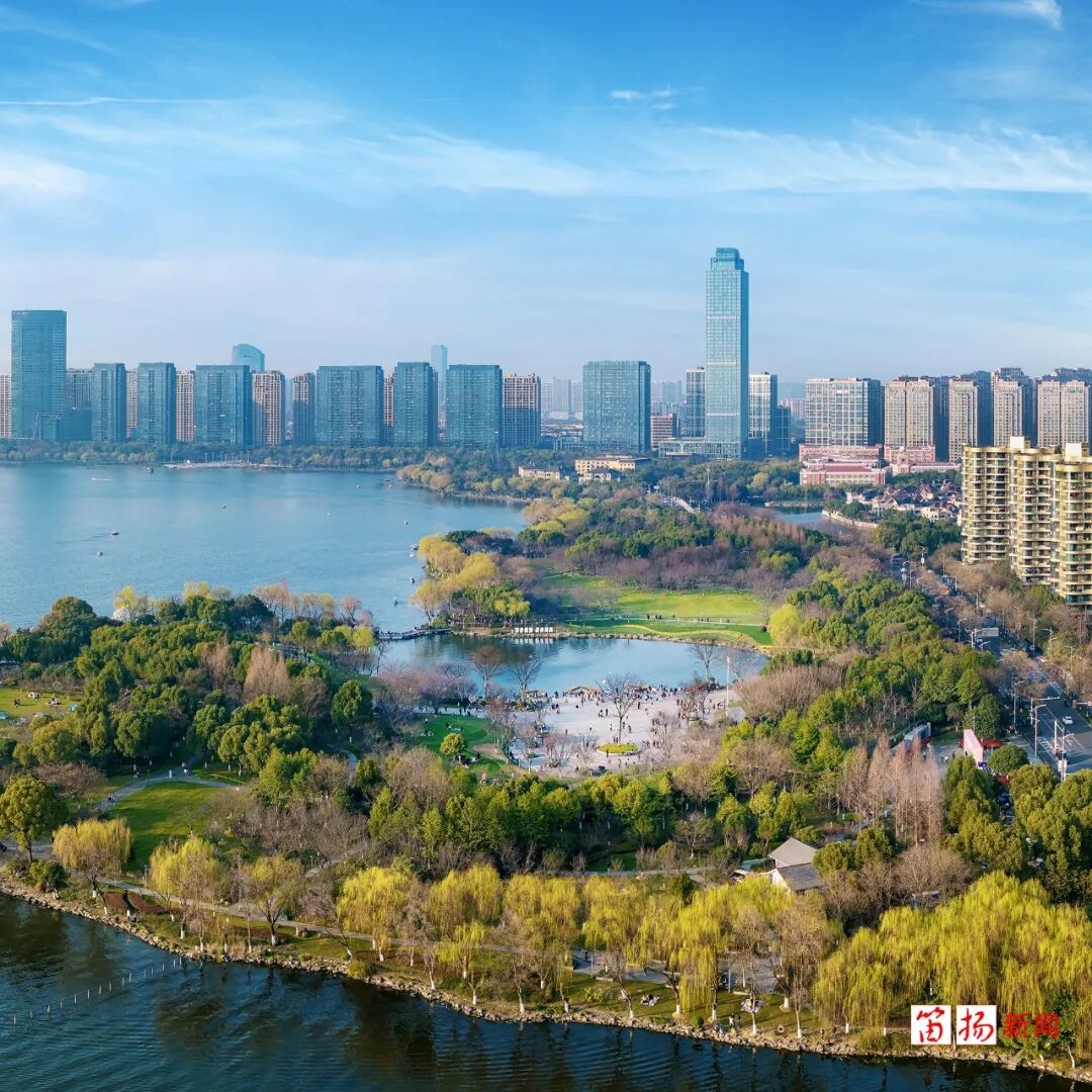昨天中央电视台新闻联播报道了柯桥瓜渚湖的美丽春色