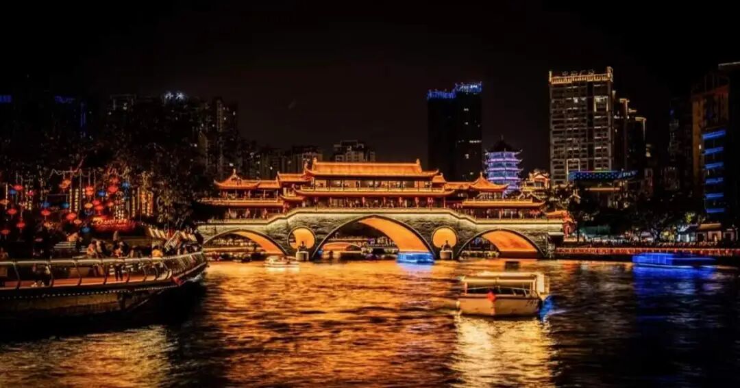 錦江遊船-精選成都必打卡夜遊點，乘船遊覽成都絕美夜景名片 - Klook香港