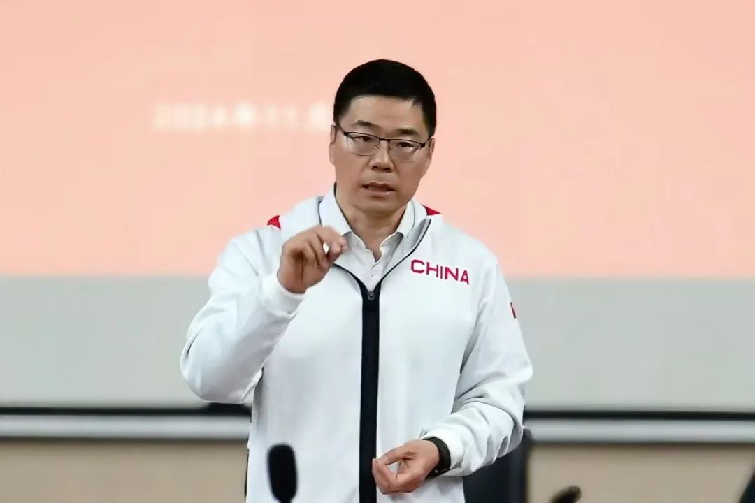 中國籃協(xié)主席郭振明。圖源：中國籃球協(xié)會(huì)微信公眾號(hào)