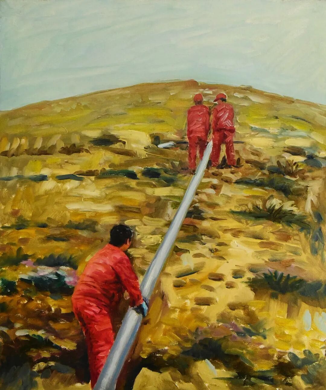 从巨幅油画里走出来的石油人简直不要太逼真