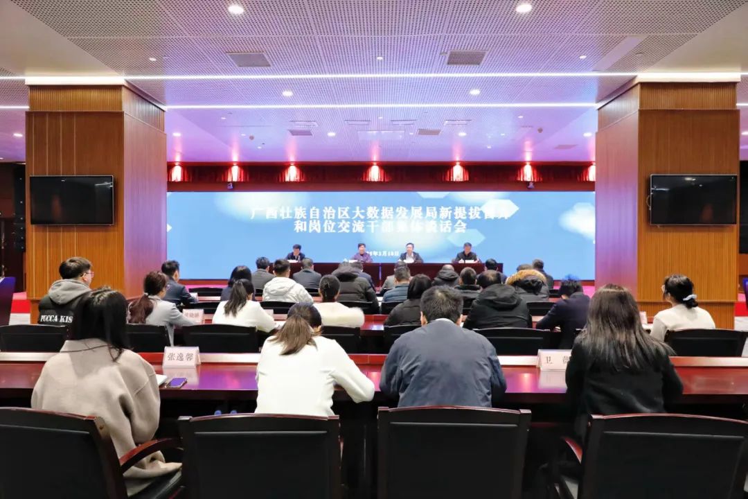广西胡忠恒,自治区数据局召开新提拔晋升和岗位交流任职干部集体谈话会