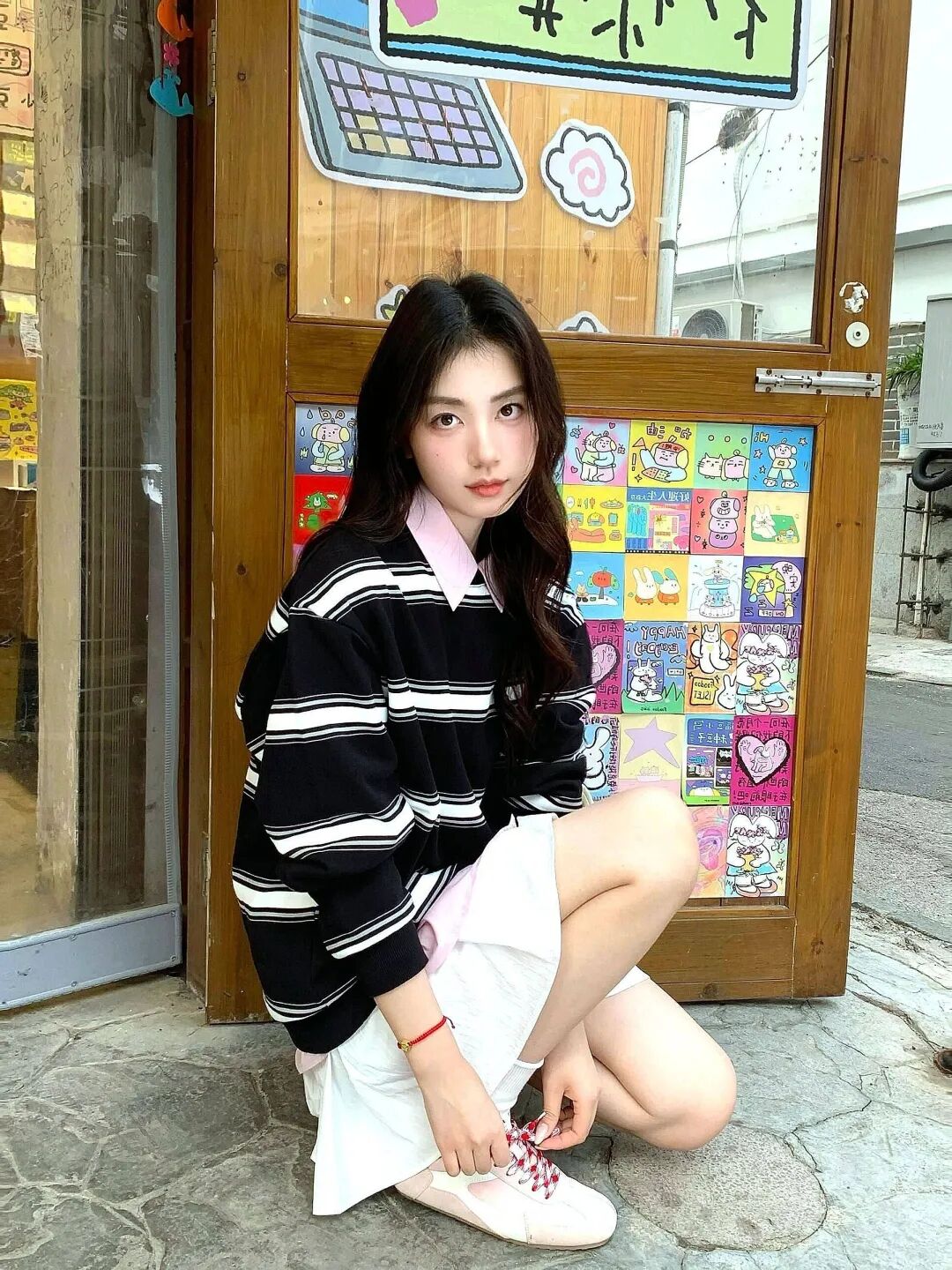 粉嫩甜心出街穿搭指南