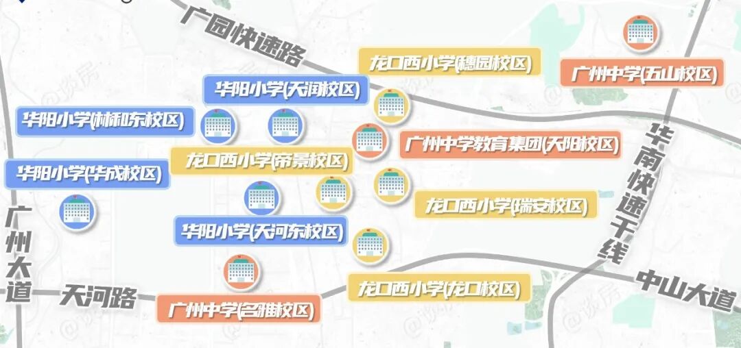 广州中学新校区出炉！看天河北中小学校区直升情况