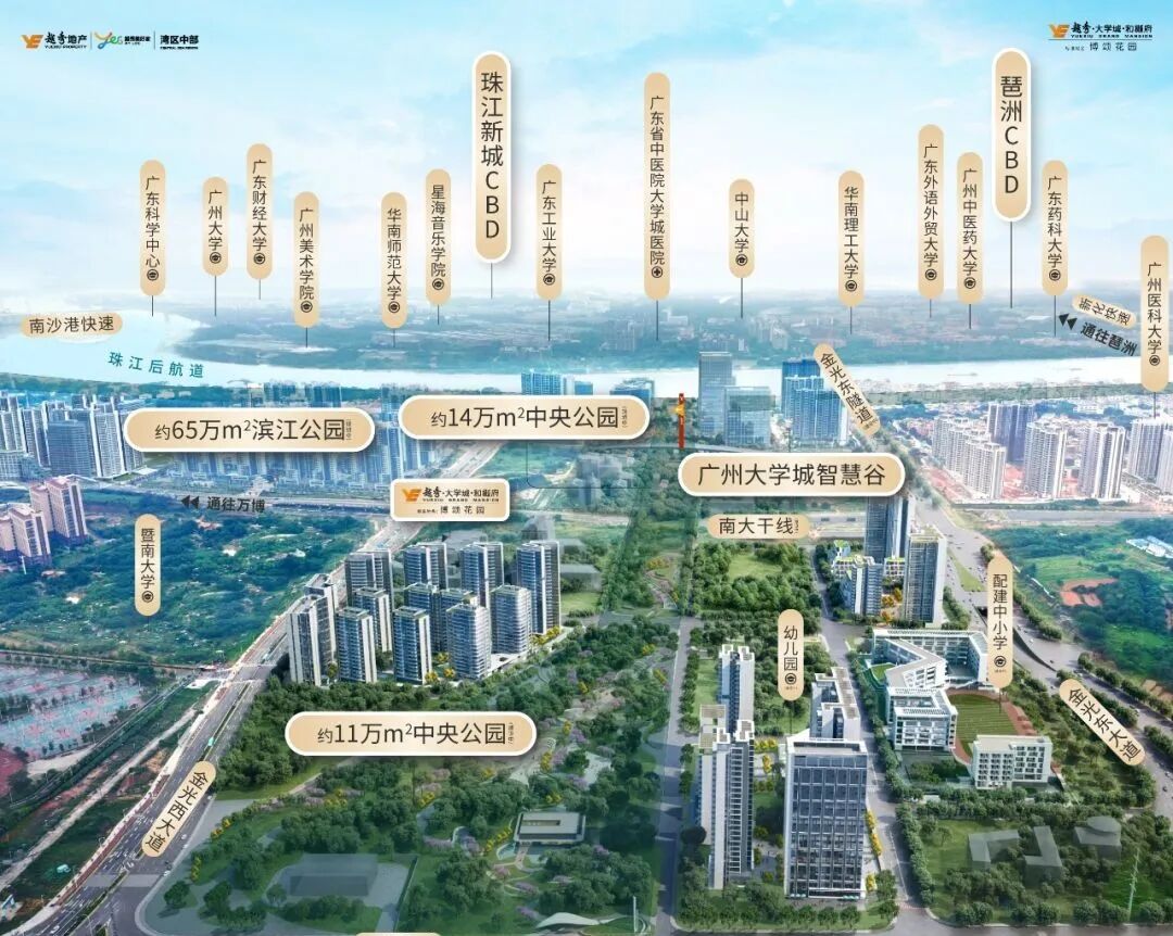 番禺越秀大学城和樾府加推11座，本月官宣学校？