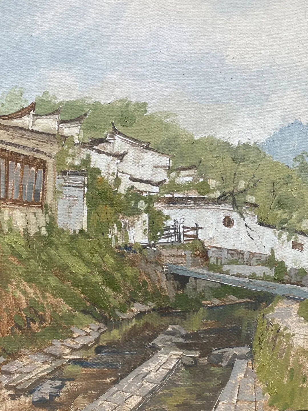 —杨占河查济油画写生作品展开幕