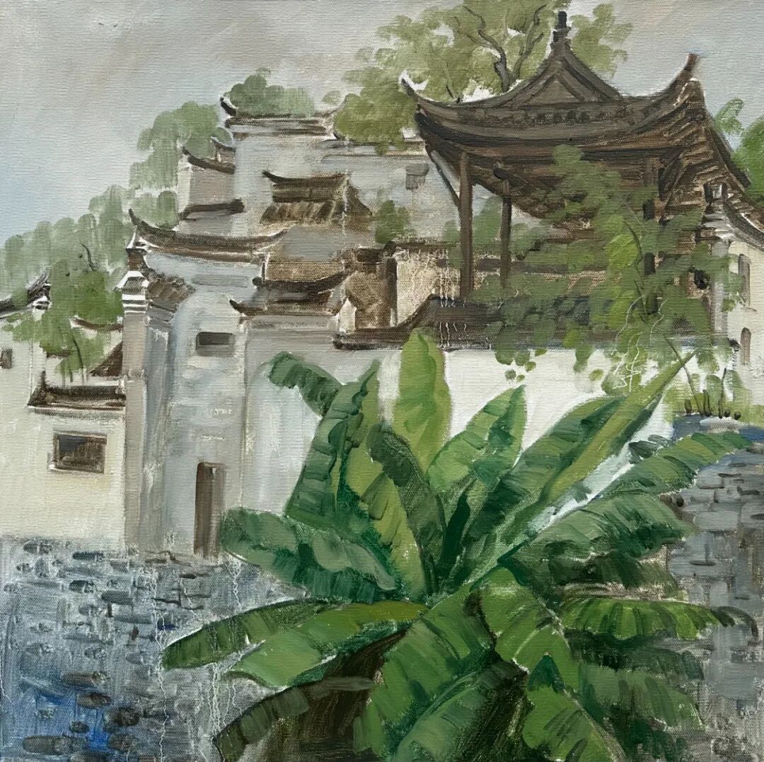 —杨占河查济油画写生作品展开幕