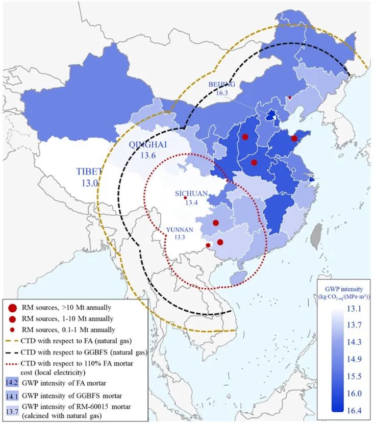 科研成果 | 煅烧赤泥制备低CO2水泥的可行性—基于中国粉煤灰和GGBFS的对比研究