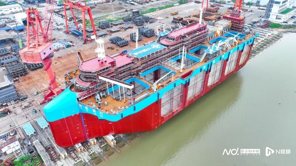 全球首艘自航式水体自然交换型养殖工船“湾区伶仃”号。图源：南方都市报