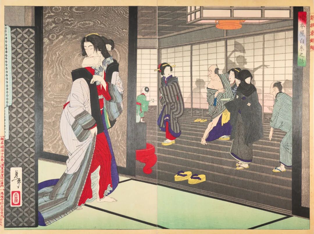 豊富なギフト 絵 芦屋現代浮世絵風十二景 壁紙 装飾フィルム