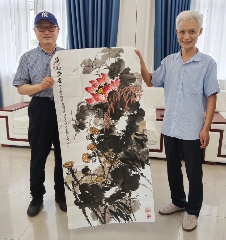 谢先莹马士龙高志民李景阳阔别四十二年重回内乡师范
