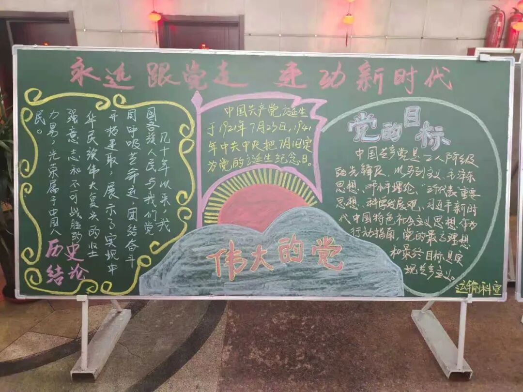 永远跟党走建功新时代主题黑板报评选结果出来啦