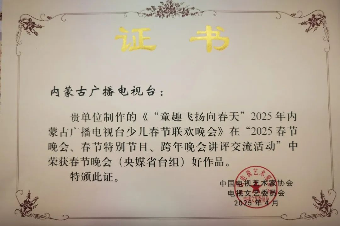 喜报·2025春节晚会 春节特别节目 跨年晚会讲评交流活动评奖揭晓 内蒙古自治区共12部作品获奖 第4张
