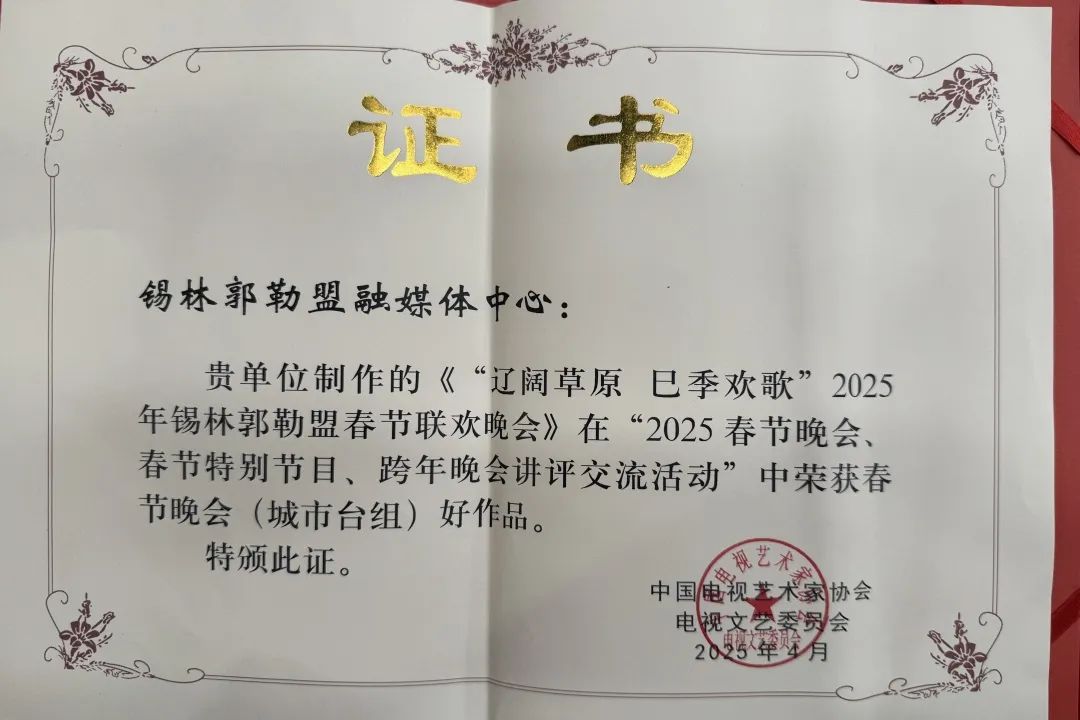 喜报·2025春节晚会 春节特别节目 跨年晚会讲评交流活动评奖揭晓 内蒙古自治区共12部作品获奖 第13张