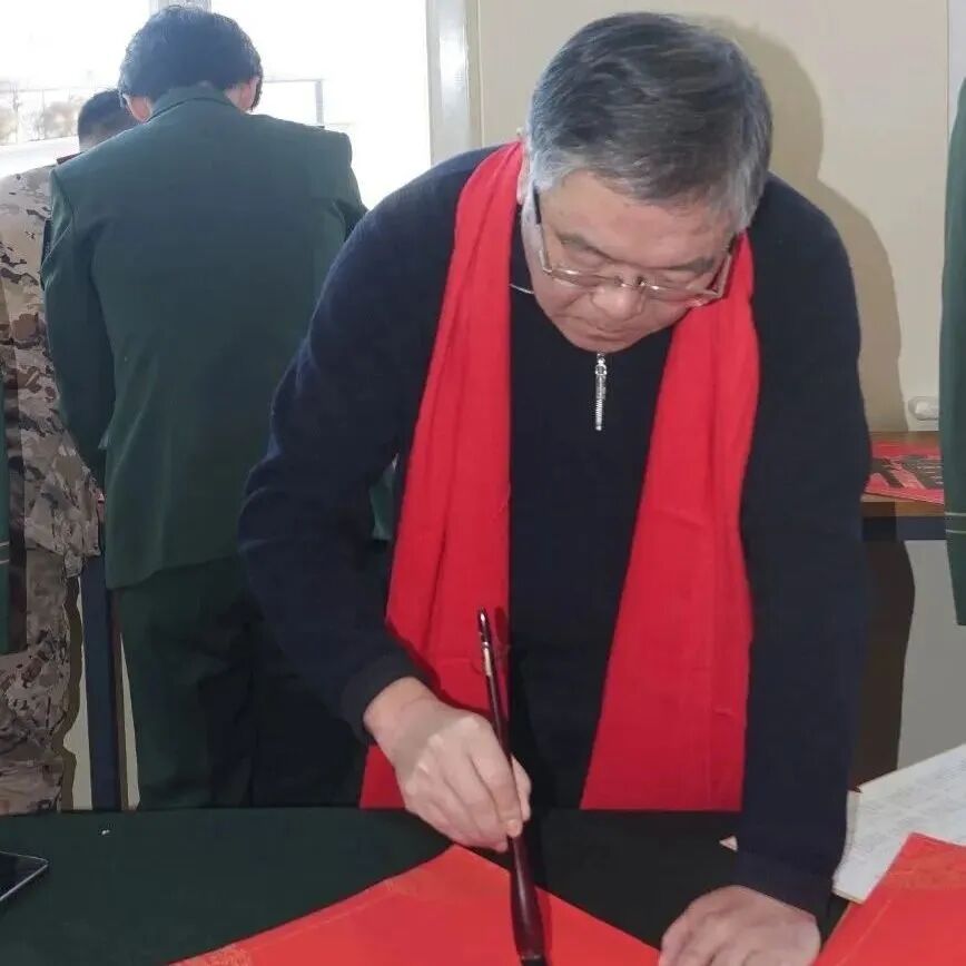 内蒙古书法家协会2025年“万福迎春”公益活动走进武警基层分队 第3张