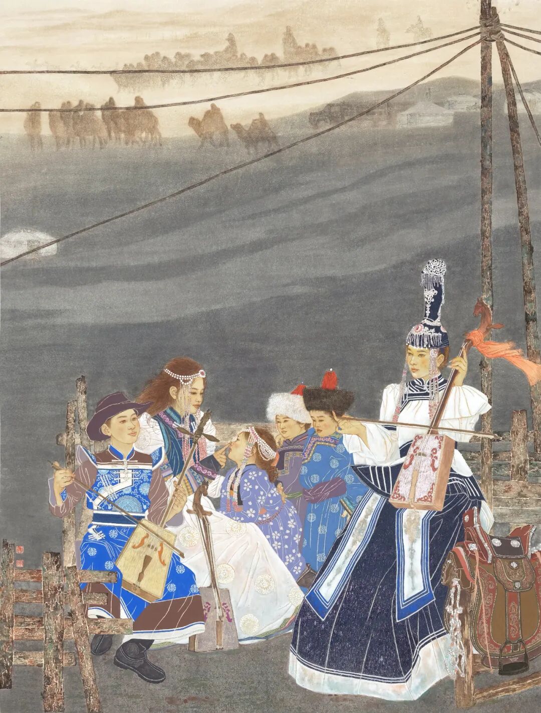 “新象共生 溢彩北疆”首届内蒙古新文艺群体美术作品线上展（一） 第46张